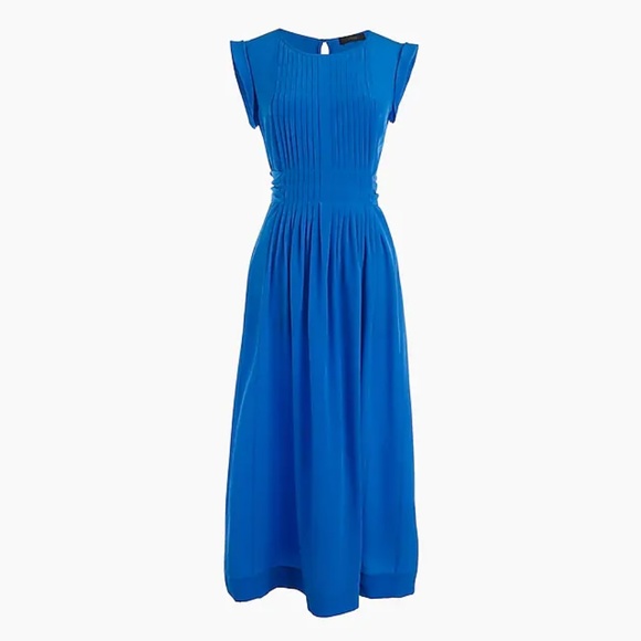 J. Crew Silk midi dress with tie - Picture 6 of 8
